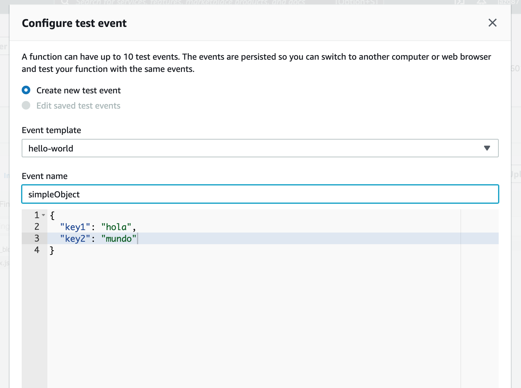 Funciones Aws lambda con Nodejs